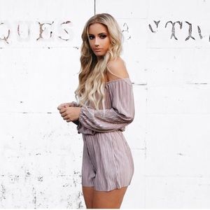 Off-the-shoulder Romper